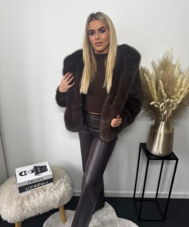 Dark Chocolate Fur Coat