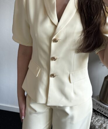 Aurora Button Blazer