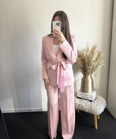 Pink Satin Pants